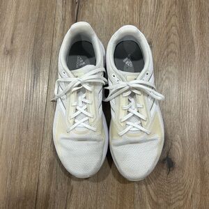 Adidas Cream and White Athletic Shoes